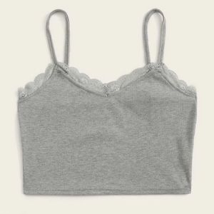 NWOT | Lace Cropped Cami Top